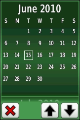 GARMIN Dakota 10 calendar
