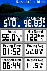 GARMIN GPSmap 62 / 62s / 62st Trip Computer with small font